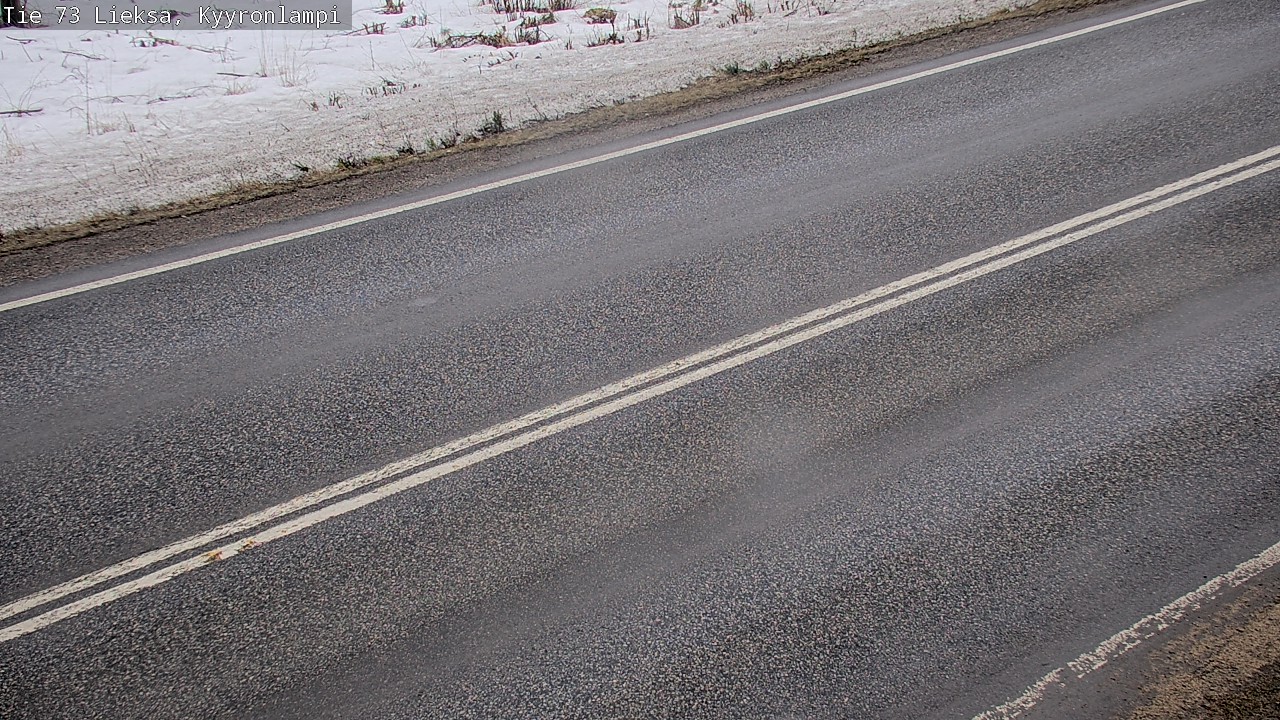 Weather Camera Image Väg 73 Lieksa, Kyyrönlampi, Lieksa, Pohjois-Karjala