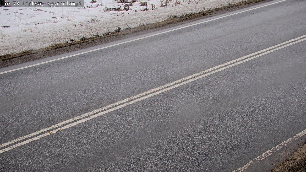 Weather Camera Image Väg 73 Lieksa, Kyyrönlampi, Lieksa, Pohjois-Karjala