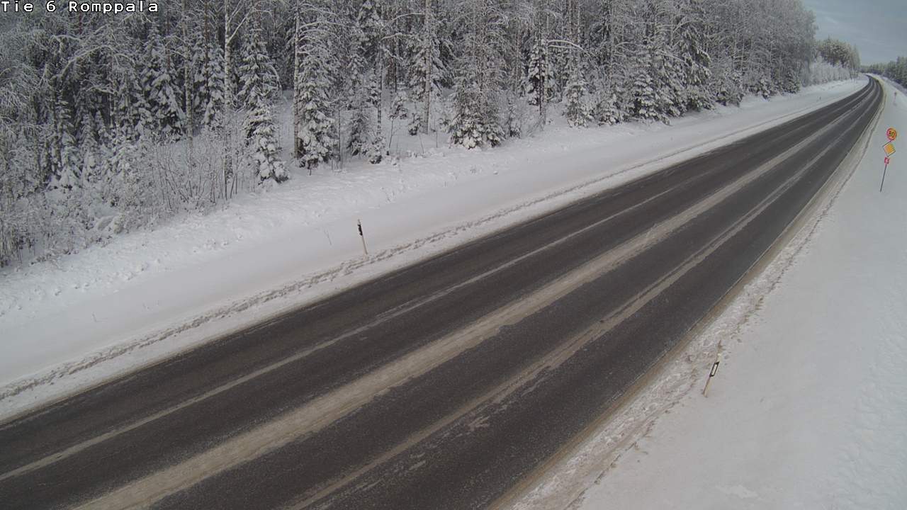 Weather Camera Image Road 6 Kontiolahti, Romppala, Kontiolahti, Pohjois-Karjala