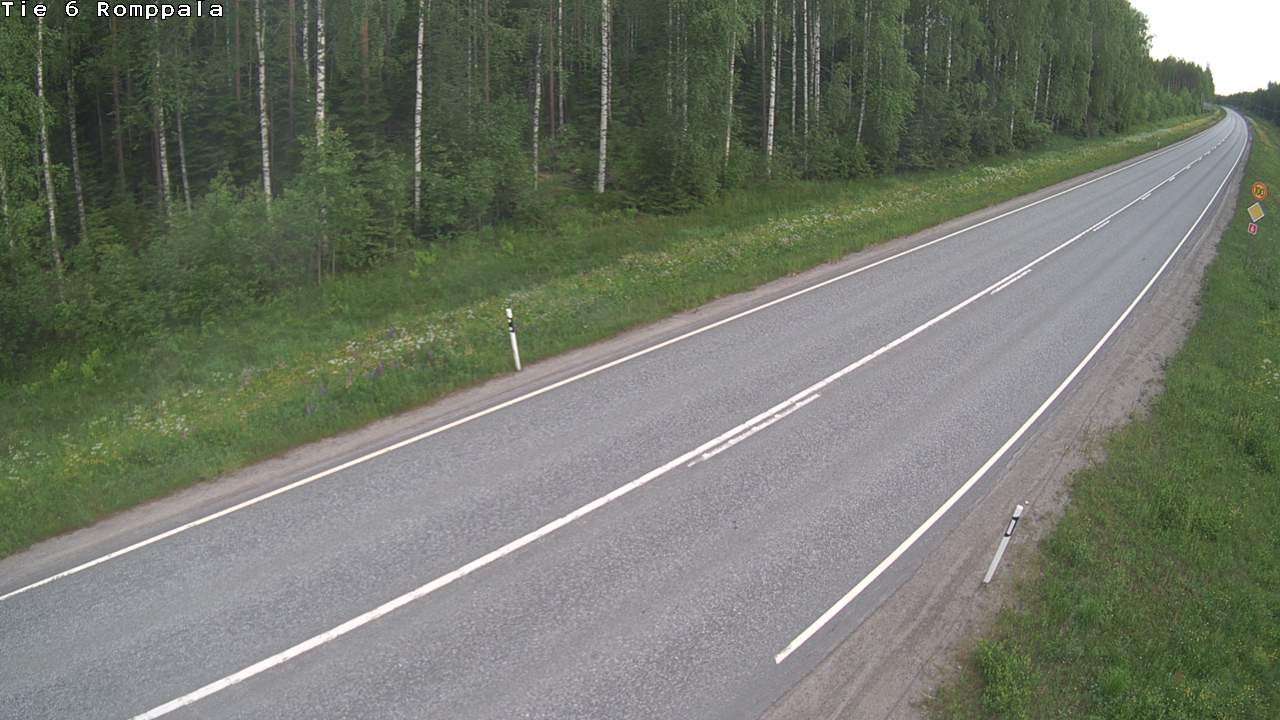 Weather Camera Image Road 6 Kontiolahti, Romppala, Kontiolahti, Pohjois-Karjala