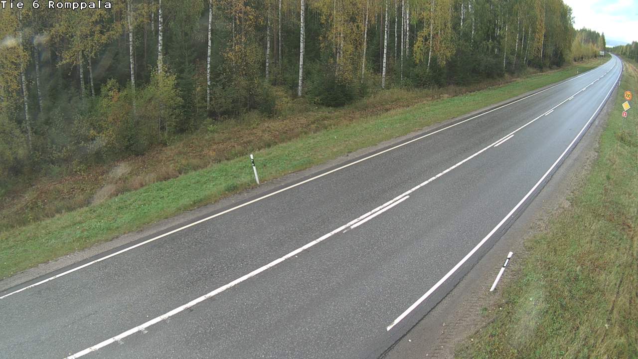 Weather Camera Image Väg 6 Kontiolax, Romppala, Kontiolahti, Pohjois-Karjala