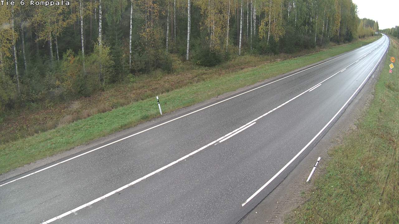 Weather Camera Image Väg 6 Kontiolax, Romppala, Kontiolahti, Pohjois-Karjala