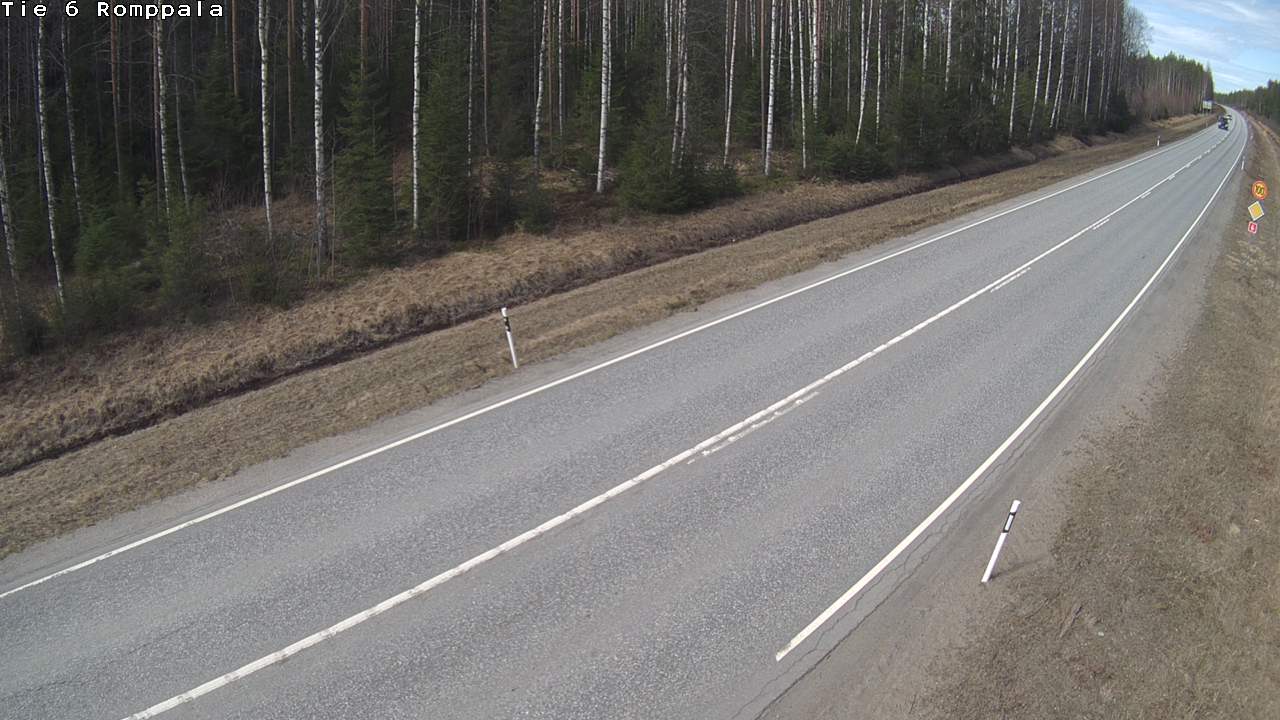 Weather Camera Image Väg 6 Kontiolax, Romppala, Kontiolahti, Pohjois-Karjala
