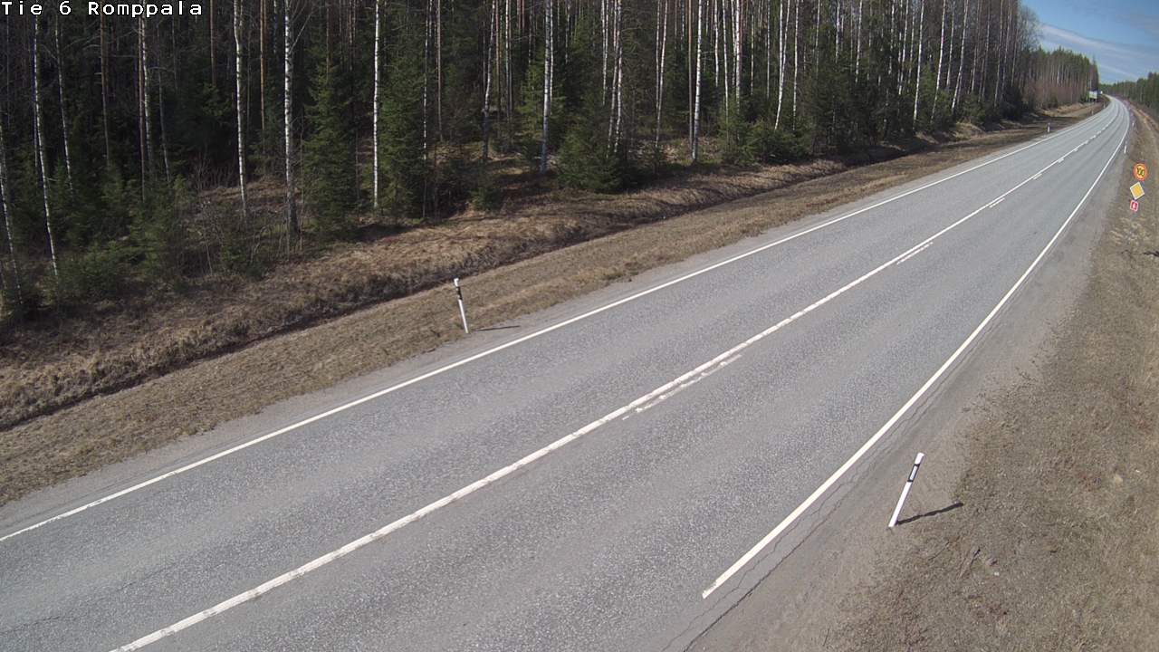 Weather Camera Image Väg 6 Kontiolax, Romppala, Kontiolahti, Pohjois-Karjala