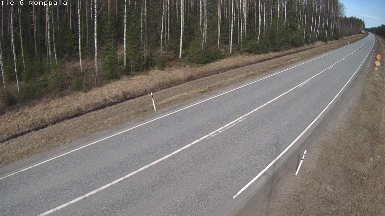 Weather Camera Image Road 6 Kontiolahti, Romppala, Kontiolahti, Pohjois-Karjala