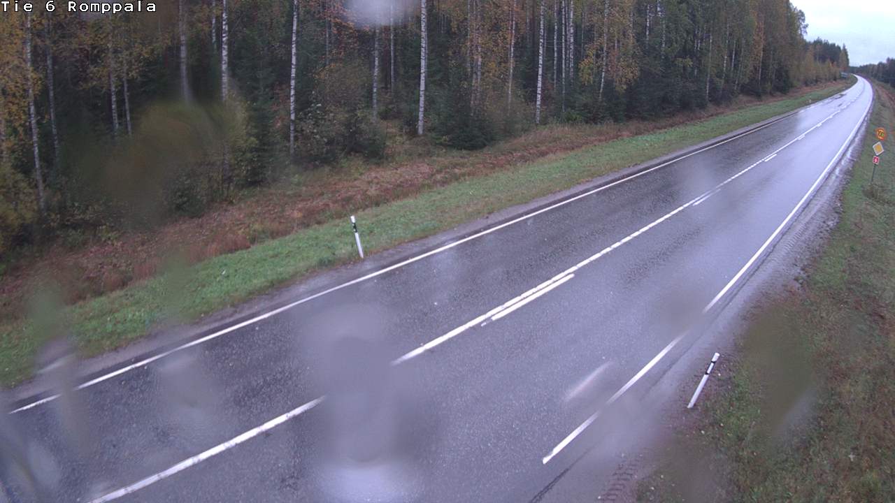 Weather Camera Image Väg 6 Kontiolax, Romppala, Kontiolahti, Pohjois-Karjala