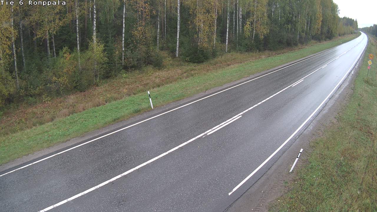 Weather Camera Image Väg 6 Kontiolax, Romppala, Kontiolahti, Pohjois-Karjala