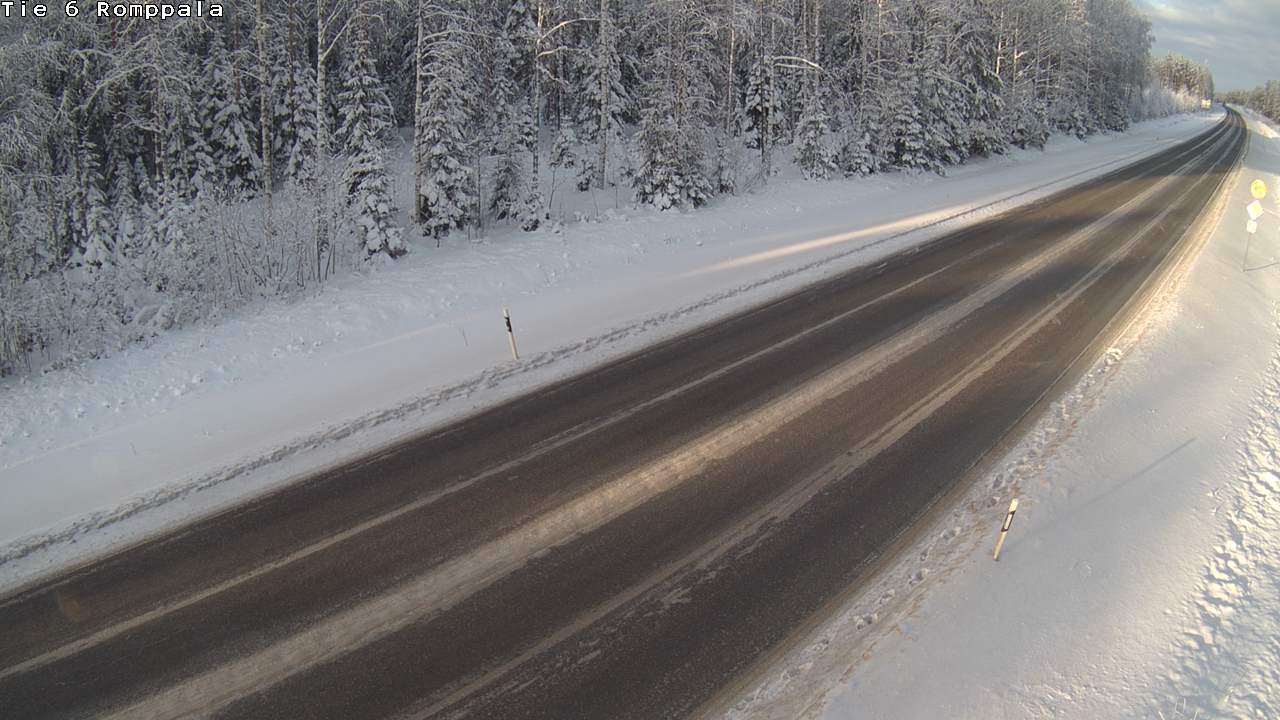 Weather Camera Image Road 6 Kontiolahti, Romppala, Kontiolahti, Pohjois-Karjala