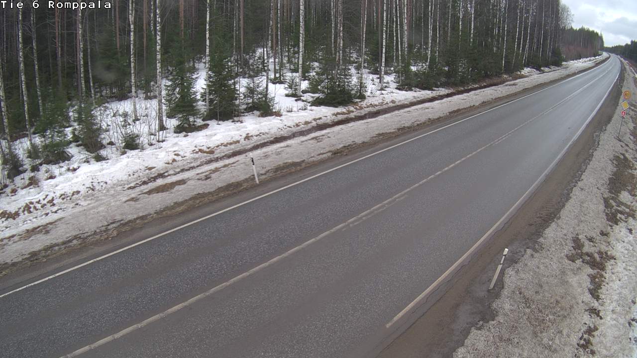 Weather Camera Image Väg 6 Kontiolax, Romppala, Kontiolahti, Pohjois-Karjala