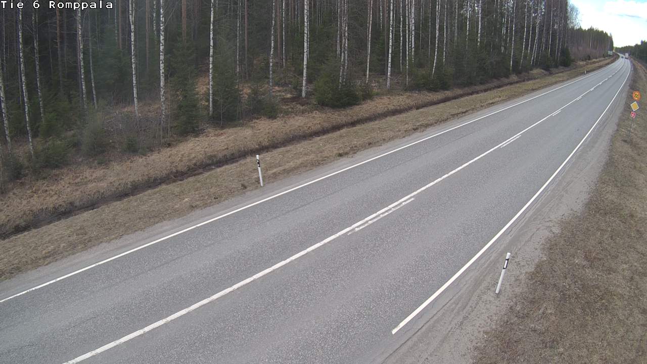 Weather Camera Image Road 6 Kontiolahti, Romppala, Kontiolahti, Pohjois-Karjala