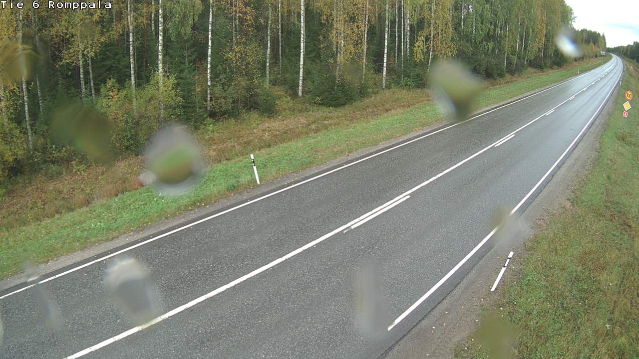 Weather Camera Image Väg 6 Kontiolax, Romppala, Kontiolahti, Pohjois-Karjala