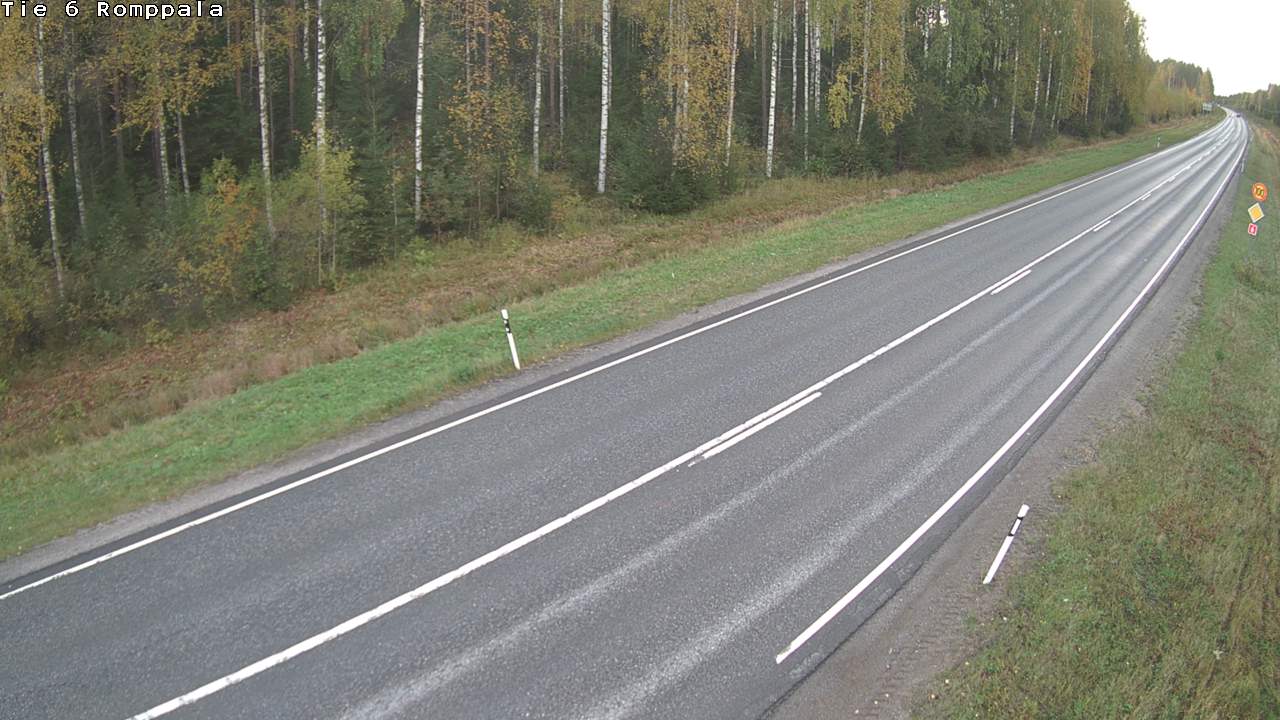 Weather Camera Image Väg 6 Kontiolax, Romppala, Kontiolahti, Pohjois-Karjala