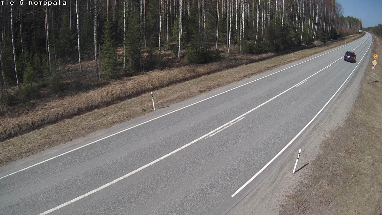 Weather Camera Image Väg 6 Kontiolax, Romppala, Kontiolahti, Pohjois-Karjala