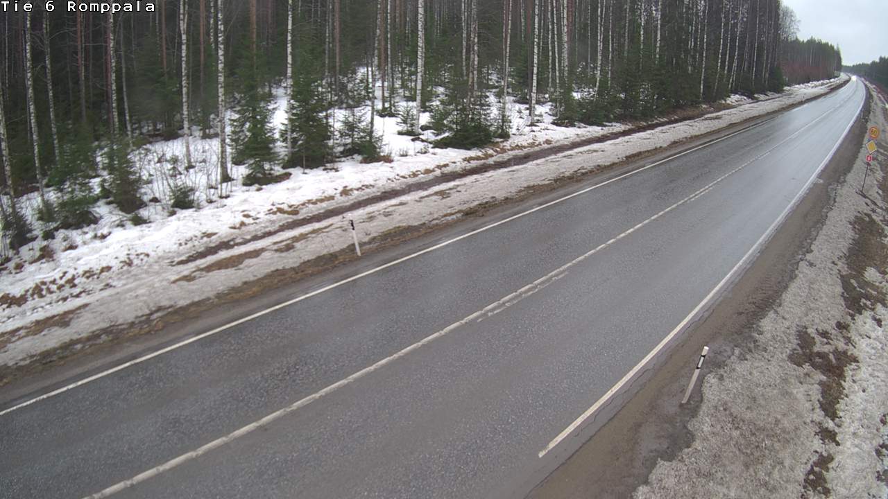 Weather Camera Image Road 6 Kontiolahti, Romppala, Kontiolahti, Pohjois-Karjala