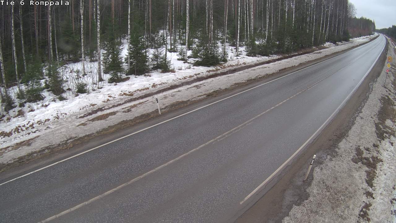 Weather Camera Image Road 6 Kontiolahti, Romppala, Kontiolahti, Pohjois-Karjala