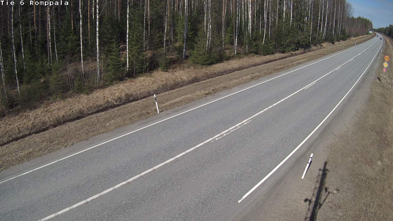 Weather Camera Image Road 6 Kontiolahti, Romppala, Kontiolahti, Pohjois-Karjala