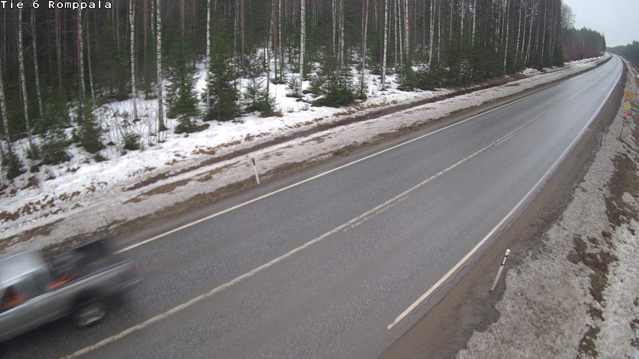 Weather Camera Image Road 6 Kontiolahti, Romppala, Kontiolahti, Pohjois-Karjala
