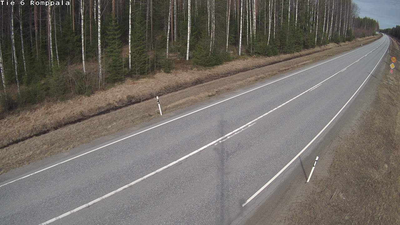Weather Camera Image Väg 6 Kontiolax, Romppala, Kontiolahti, Pohjois-Karjala