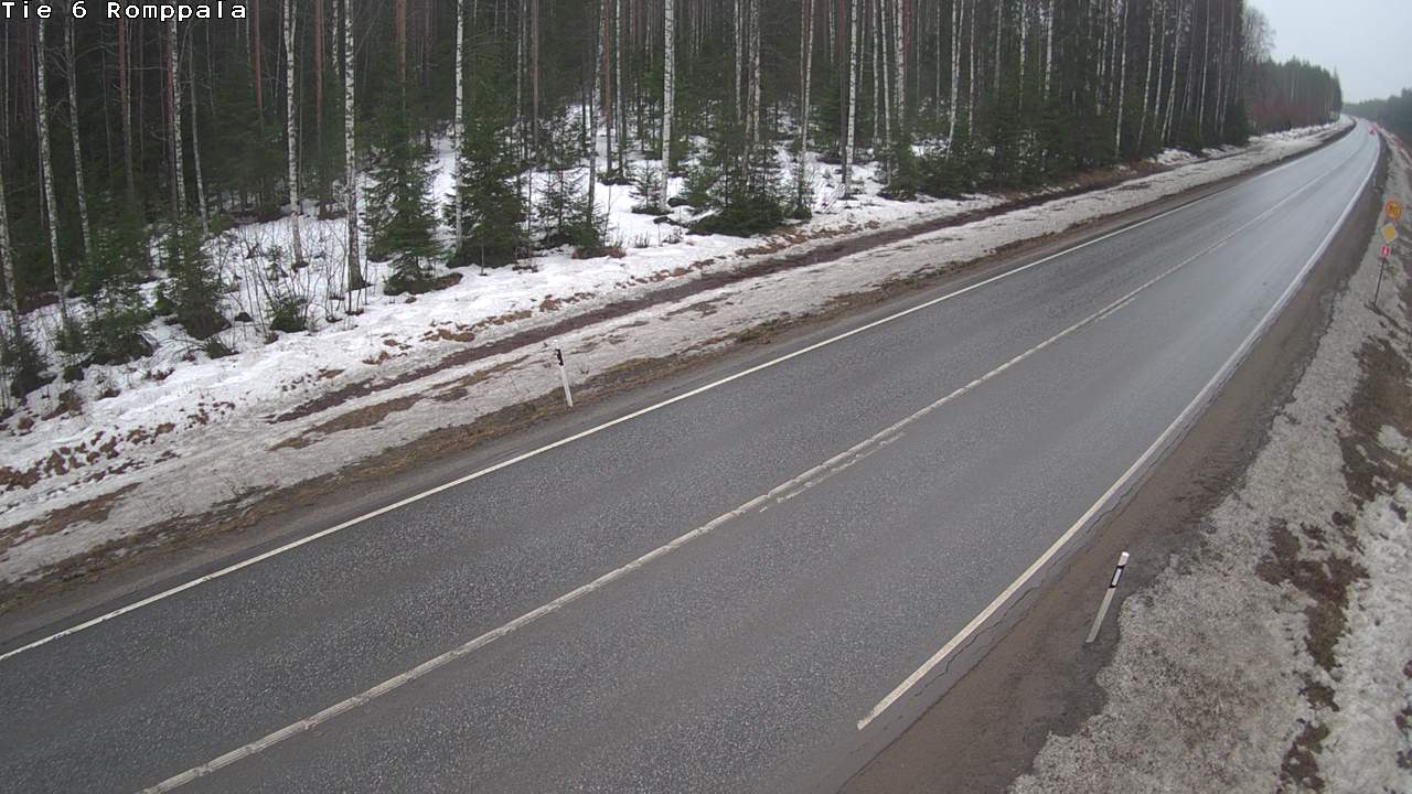 Weather Camera Image Road 6 Kontiolahti, Romppala, Kontiolahti, Pohjois-Karjala