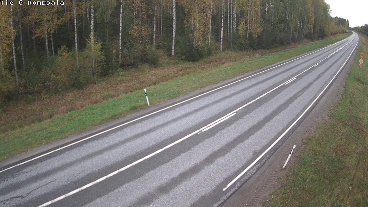 Weather Camera Image Väg 6 Kontiolax, Romppala, Kontiolahti, Pohjois-Karjala