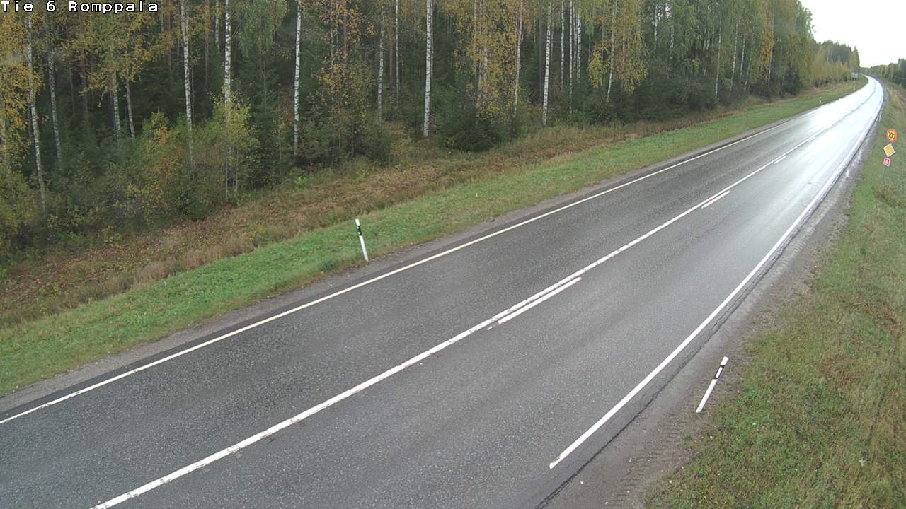 Weather Camera Image Väg 6 Kontiolax, Romppala, Kontiolahti, Pohjois-Karjala