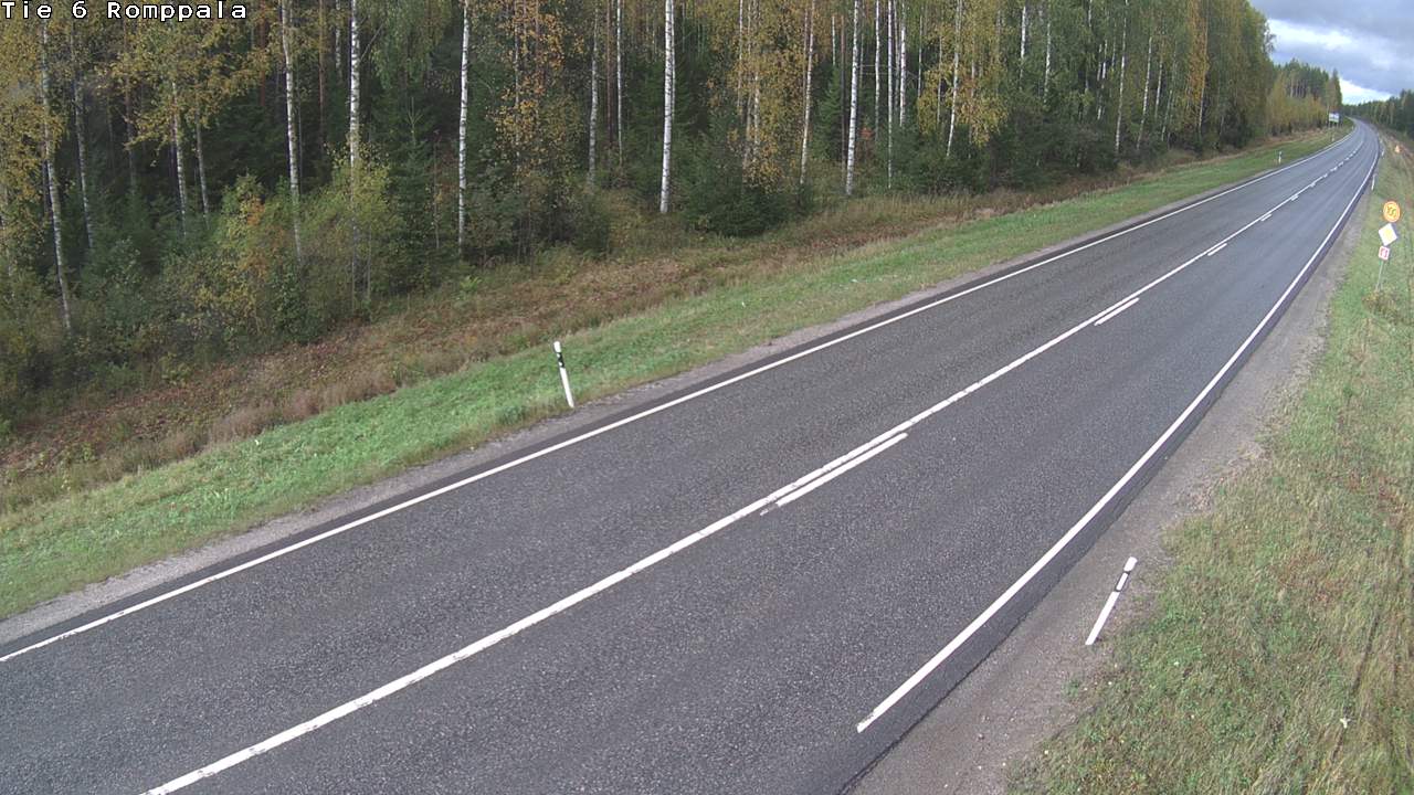 Weather Camera Image Väg 6 Kontiolax, Romppala, Kontiolahti, Pohjois-Karjala