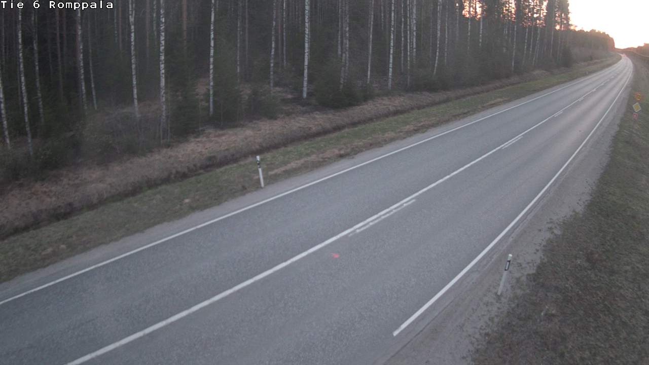 Weather Camera Image Road 6 Kontiolahti, Romppala, Kontiolahti, Pohjois-Karjala