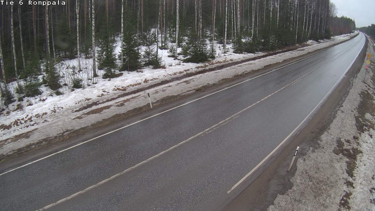 Weather Camera Image Road 6 Kontiolahti, Romppala, Kontiolahti, Pohjois-Karjala