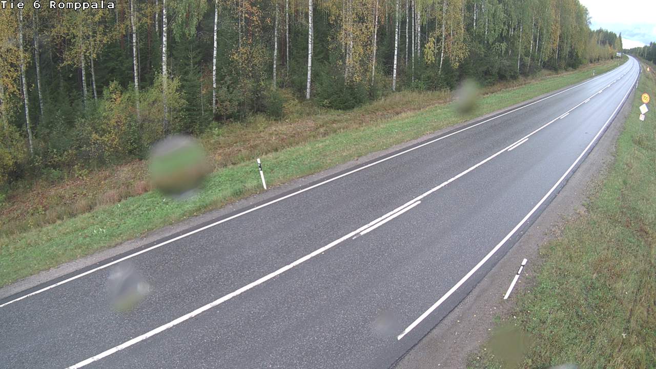 Weather Camera Image Väg 6 Kontiolax, Romppala, Kontiolahti, Pohjois-Karjala