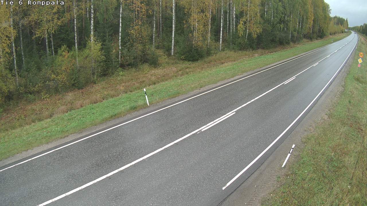 Weather Camera Image Väg 6 Kontiolax, Romppala, Kontiolahti, Pohjois-Karjala