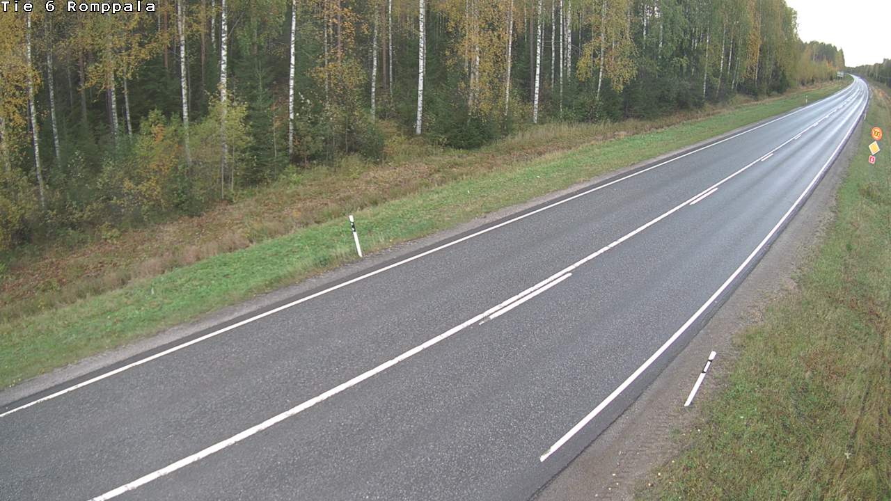 Weather Camera Image Väg 6 Kontiolax, Romppala, Kontiolahti, Pohjois-Karjala