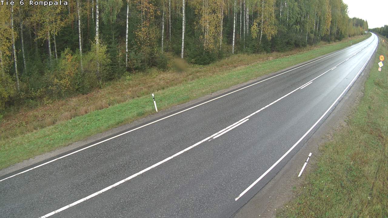 Weather Camera Image Väg 6 Kontiolax, Romppala, Kontiolahti, Pohjois-Karjala