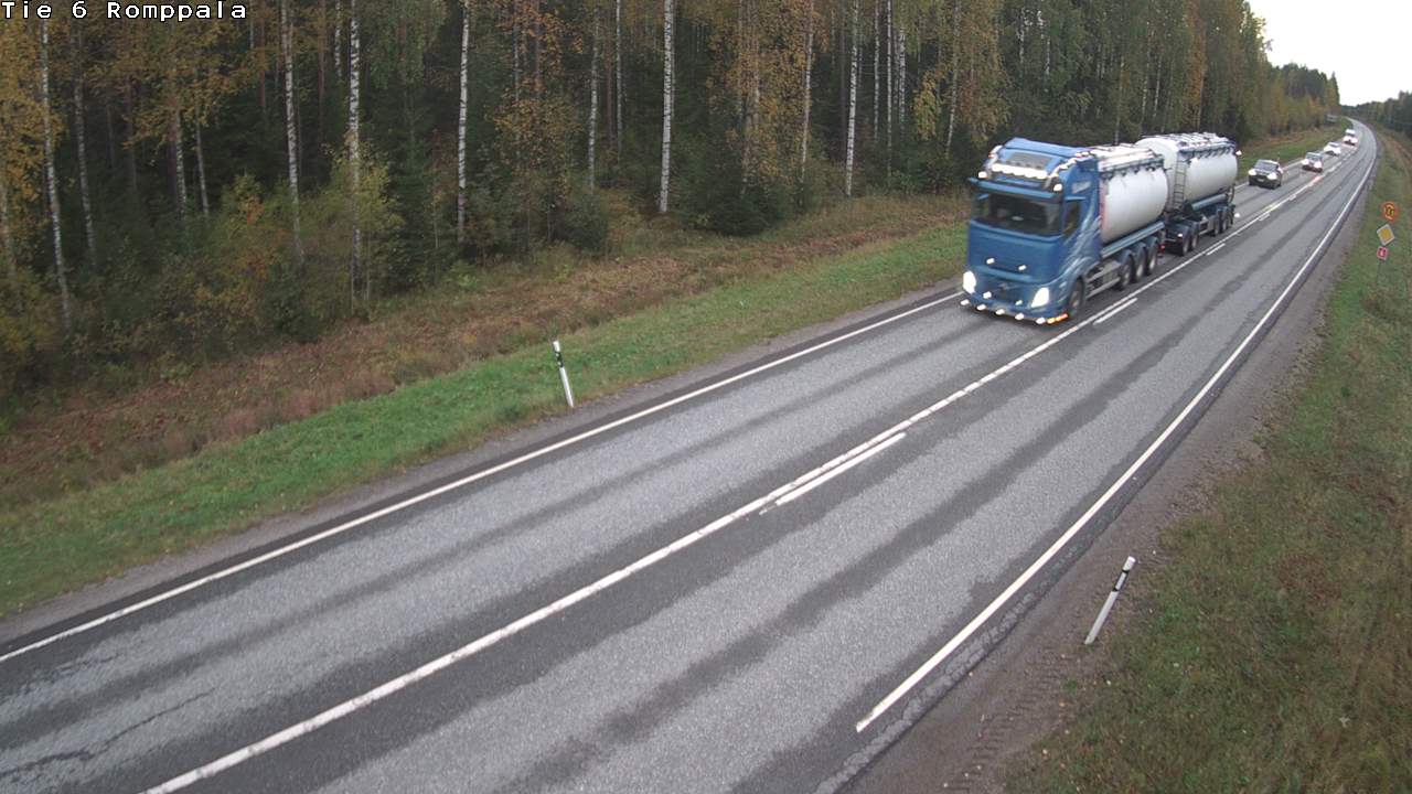Weather Camera Image Väg 6 Kontiolax, Romppala, Kontiolahti, Pohjois-Karjala