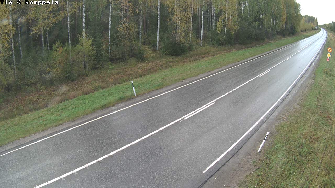 Weather Camera Image Väg 6 Kontiolax, Romppala, Kontiolahti, Pohjois-Karjala