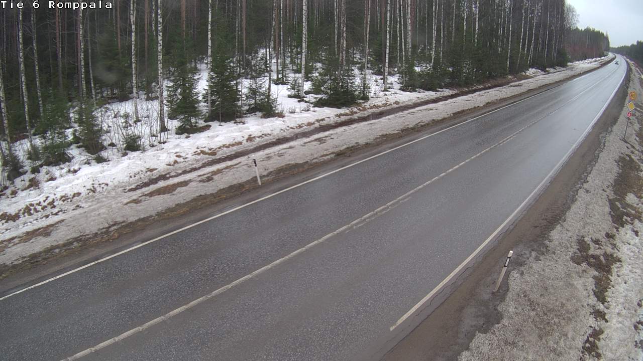 Weather Camera Image Road 6 Kontiolahti, Romppala, Kontiolahti, Pohjois-Karjala