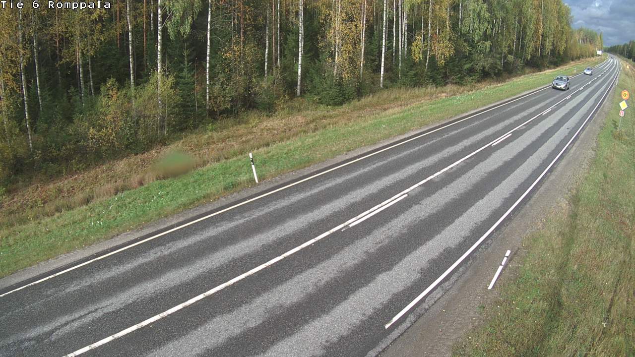 Weather Camera Image Väg 6 Kontiolax, Romppala, Kontiolahti, Pohjois-Karjala