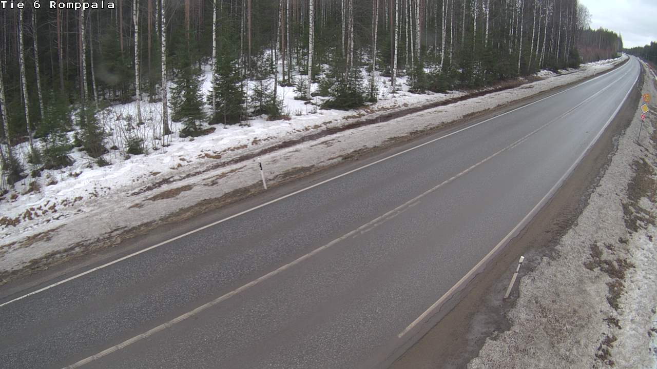 Weather Camera Image Väg 6 Kontiolax, Romppala, Kontiolahti, Pohjois-Karjala