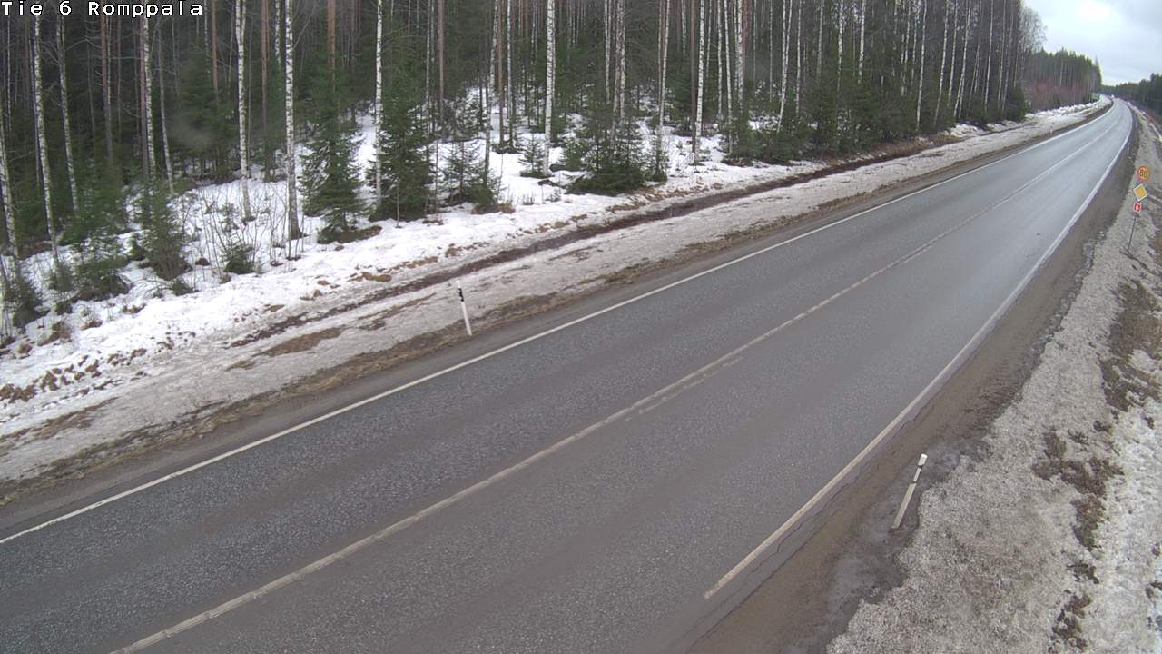 Weather Camera Image Väg 6 Kontiolax, Romppala, Kontiolahti, Pohjois-Karjala