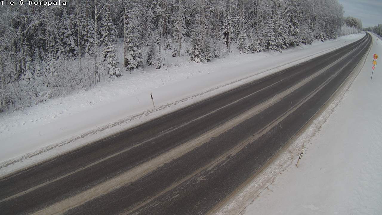 Weather Camera Image Road 6 Kontiolahti, Romppala, Kontiolahti, Pohjois-Karjala