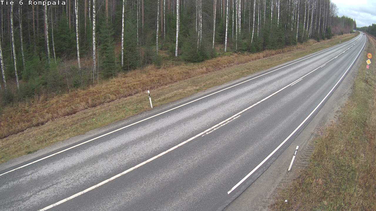 Weather Camera Image Road 6 Kontiolahti, Romppala, Kontiolahti, Pohjois-Karjala