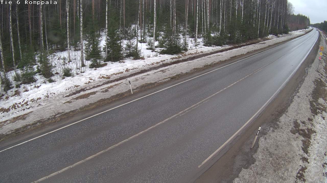 Weather Camera Image Road 6 Kontiolahti, Romppala, Kontiolahti, Pohjois-Karjala