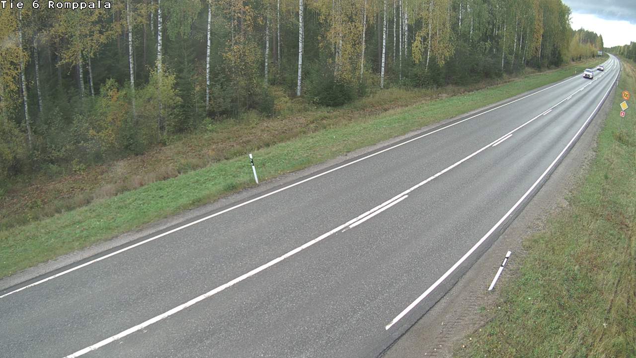 Weather Camera Image Väg 6 Kontiolax, Romppala, Kontiolahti, Pohjois-Karjala