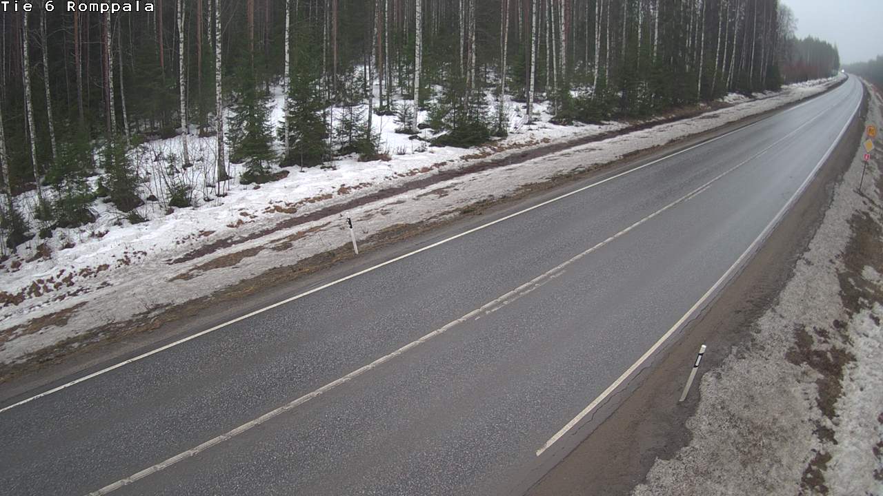 Weather Camera Image Road 6 Kontiolahti, Romppala, Kontiolahti, Pohjois-Karjala