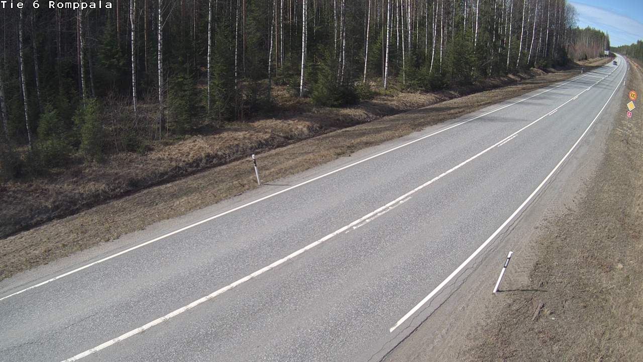 Weather Camera Image Väg 6 Kontiolax, Romppala, Kontiolahti, Pohjois-Karjala