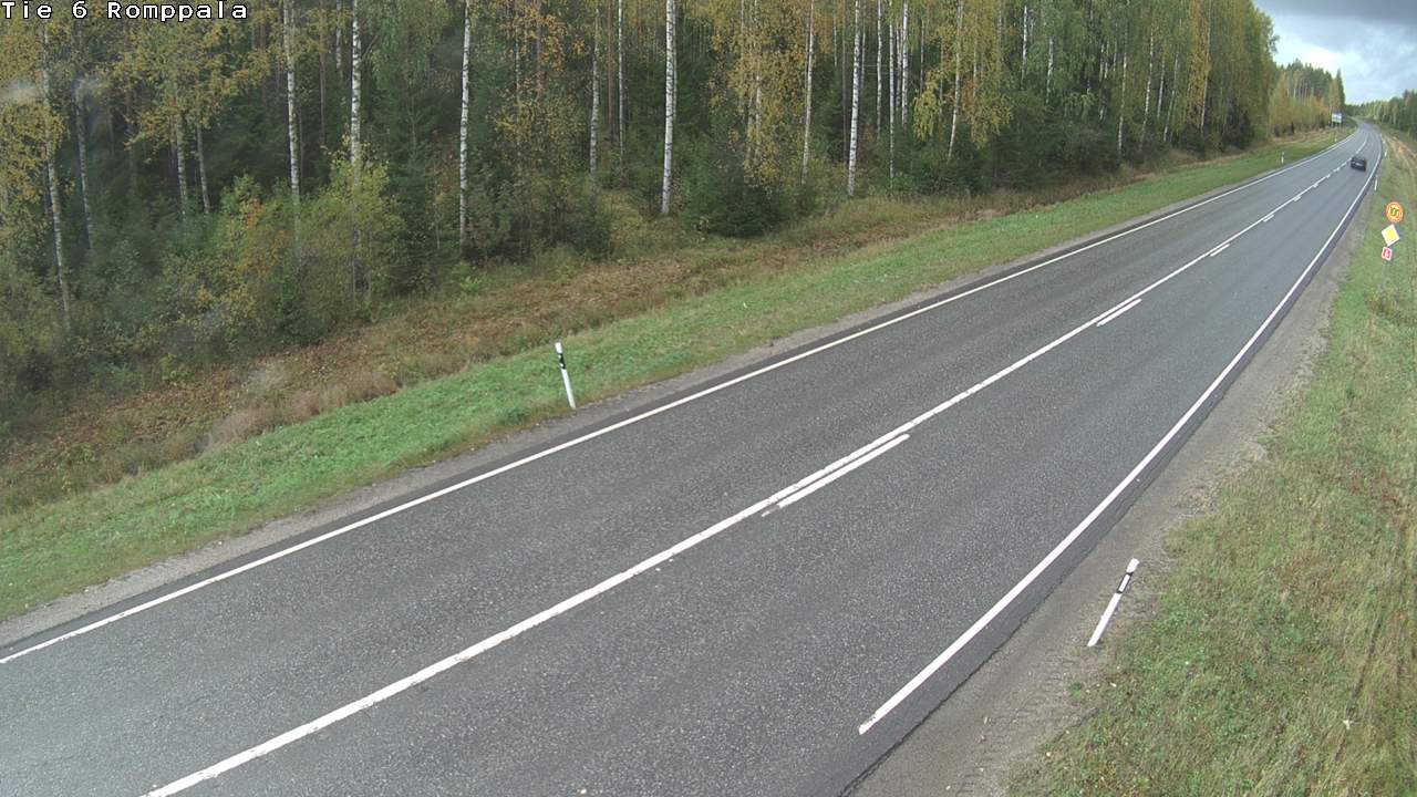 Weather Camera Image Väg 6 Kontiolax, Romppala, Kontiolahti, Pohjois-Karjala