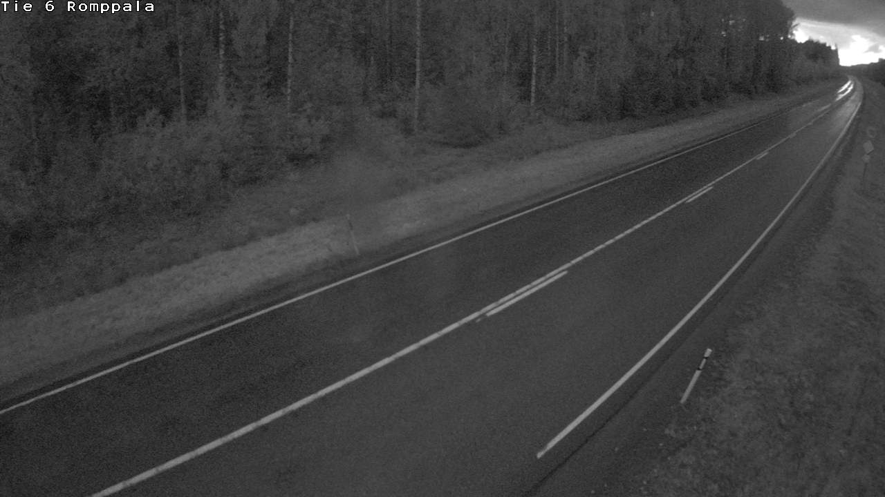 Weather Camera Image Väg 6 Kontiolax, Romppala, Kontiolahti, Pohjois-Karjala