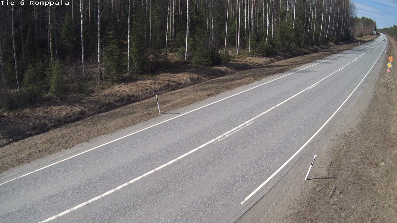 Weather Camera Image Väg 6 Kontiolax, Romppala, Kontiolahti, Pohjois-Karjala