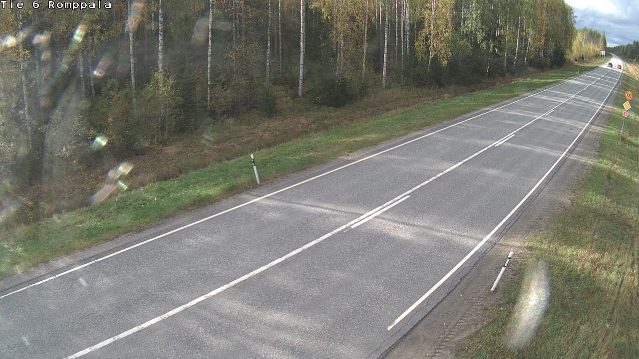 Weather Camera Image Road 6 Kontiolahti, Romppala, Kontiolahti, Pohjois-Karjala