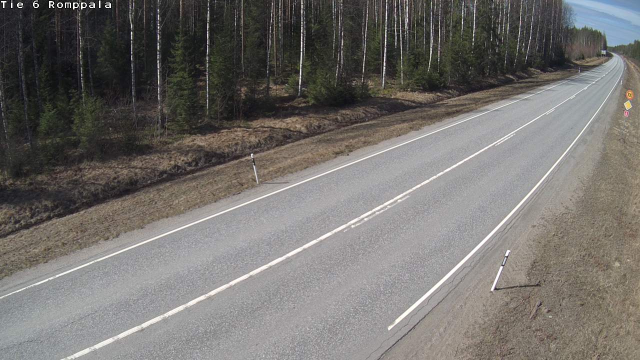 Weather Camera Image Väg 6 Kontiolax, Romppala, Kontiolahti, Pohjois-Karjala