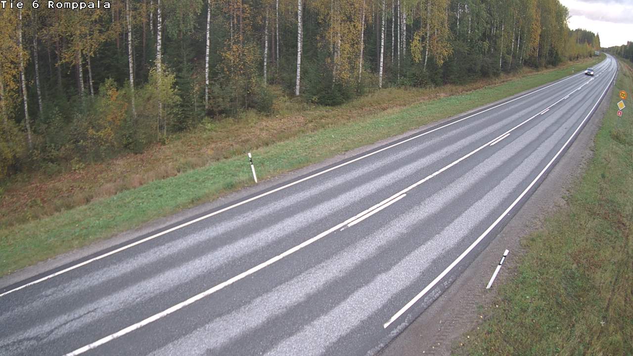 Weather Camera Image Väg 6 Kontiolax, Romppala, Kontiolahti, Pohjois-Karjala